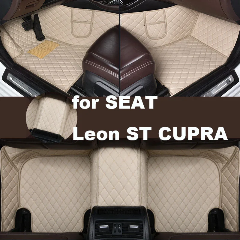 

Autohome Car Floor Mats For SEAT Leon ST CUPRA 2017-2018 Year Upgraded Version Foot Coche Accessories Carpets