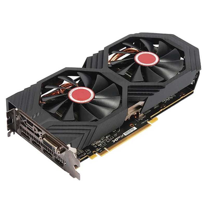 Графические карты XFX RX 580 8 Гб AMD Radeon RX580 видеоэкранные GPU Настольная компьютерная