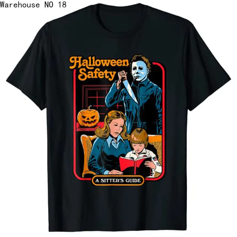 

Halloween Safety Family TShirt Guide TShirt Woman Men Casual Fashion Tops Harajuku Graphic Tshirts Summer Unisex T Shirt