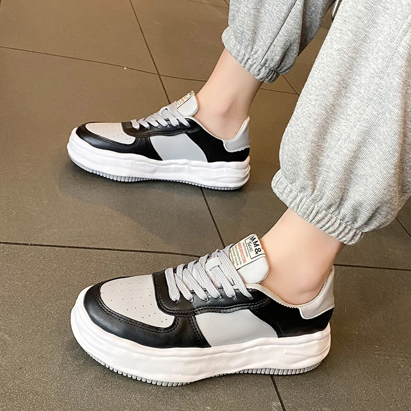 

White Shoes for Women New Thick-Soled Shoes Leisure Shoes Running Sneakers Women's Vulcanized Shoes 2022 Spring Autumn Shoes