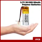Литий-полимерная батарея 3,7, 60 мАч, 301020 в, литий-полимерная аккумуляторная батарея 301020 для bluetooth, ручка для записи MP5