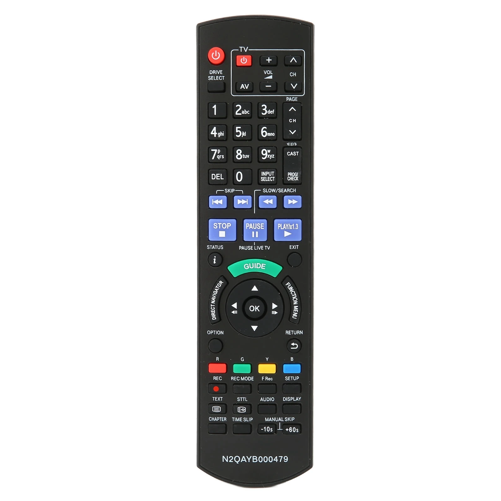 

Remote Control for N2QAYB000479 N2QAYB000475 DMRBW780GL DMRBW780 Disc Recorder