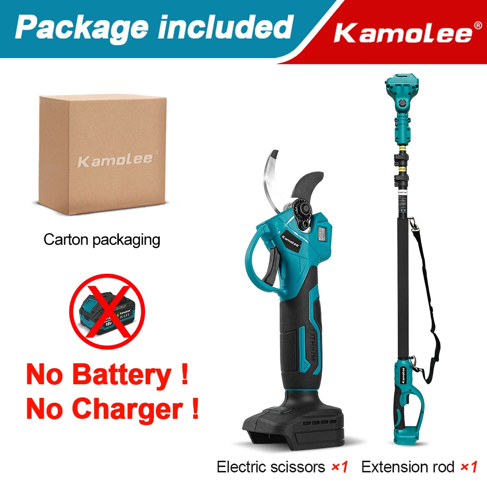 

Kamolee 3in1 телескопическая штанга 6/8 дюймов электрическая цепная пила бесщеточный секатор садовый электроинструмент подходит для литиевой батареи 18 В-21 В