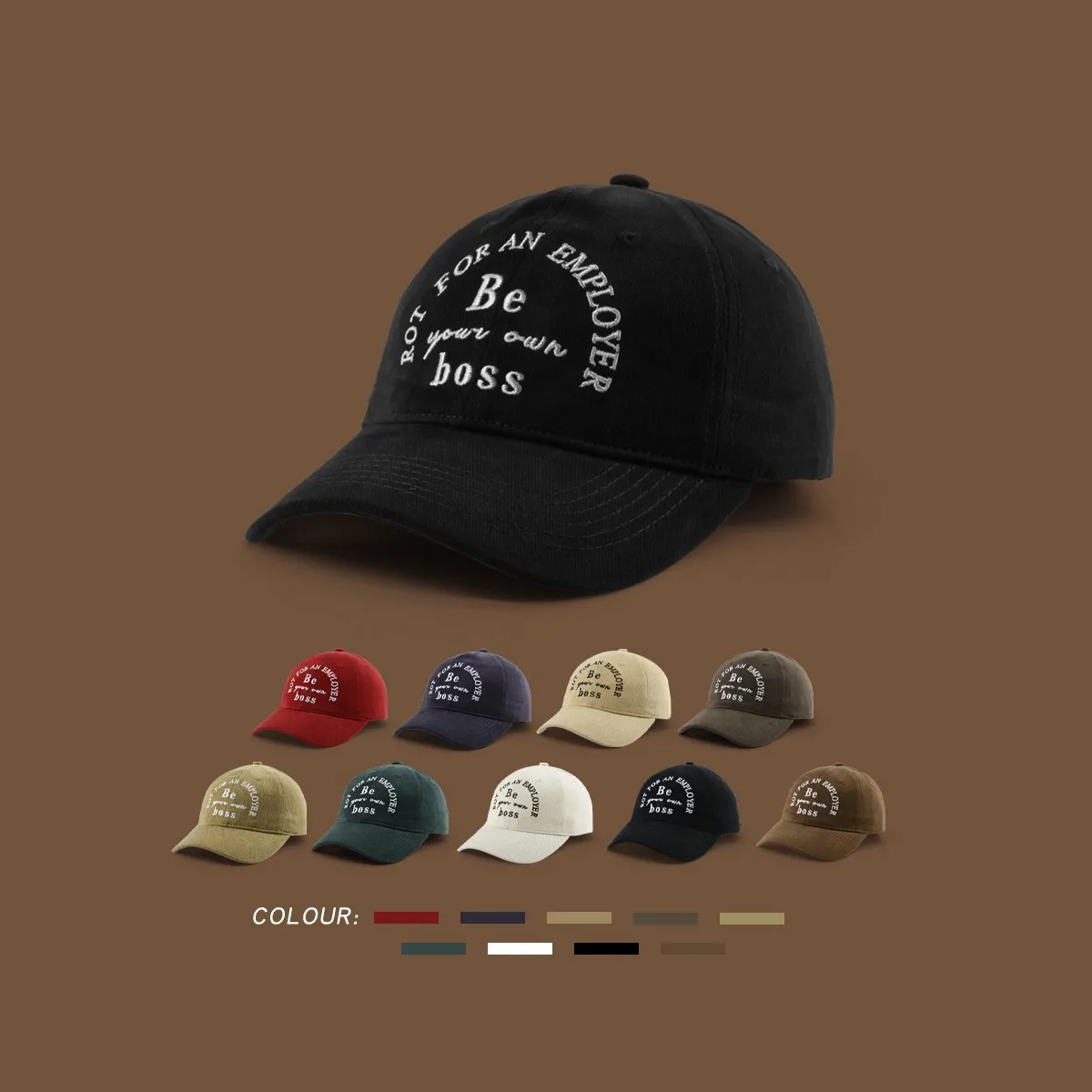 

Кепка в американском стиле для мужчин, Ретро Кепка с регулируемым козырьком, с текстурой и начесом, с вышивкой букв, для отдыха, для гольфа и тенниса