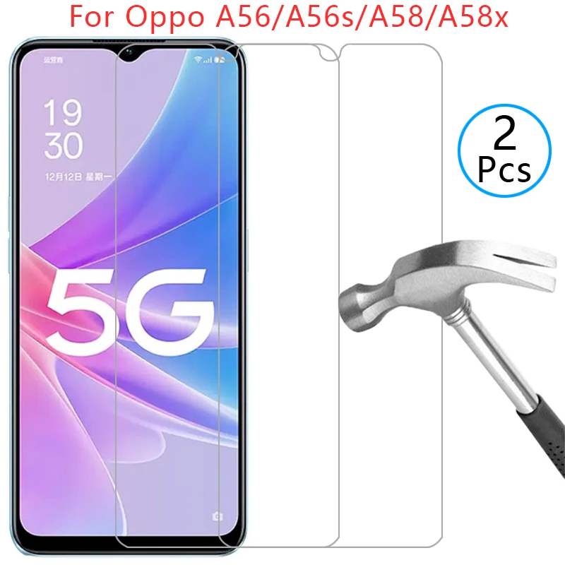 

case for oppo a56 5g a56s a58 a58x cover tempered glass on oppoa56 oppoa58 a 56 s 56s 58 x 58x coque bag opp opo appo 56a 58a