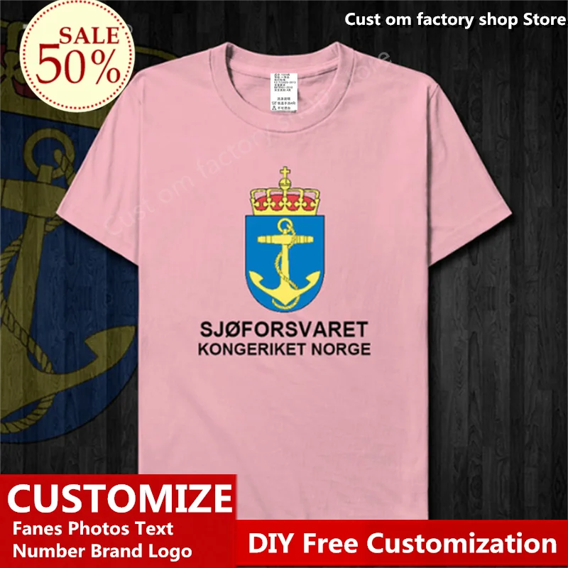 Футболка норвежского флота под заказ футболки для фанатов самодельная с именем и