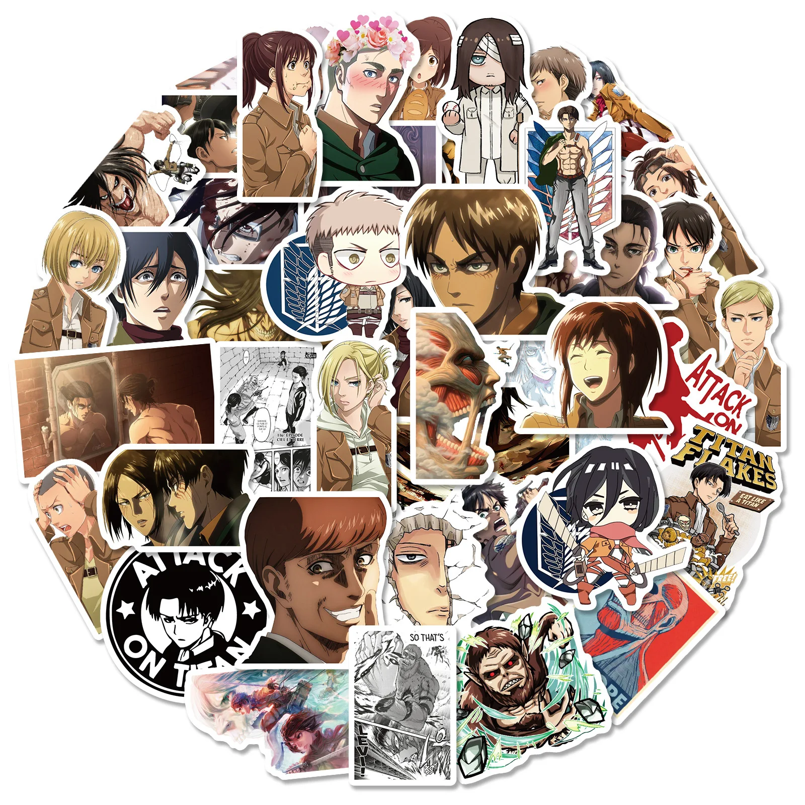 

50pcs Attack on Titan Final Season Pa Island Personality Anime Sticker