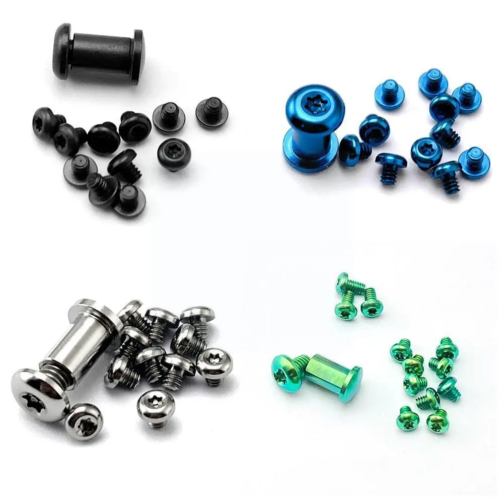 

Titanium Alloy Screws For Bugout 535 Screw Handle Screw EDC Knife Black Blue Silver Green 1 Pcs Shaft 11 Pcs Screws P6C9