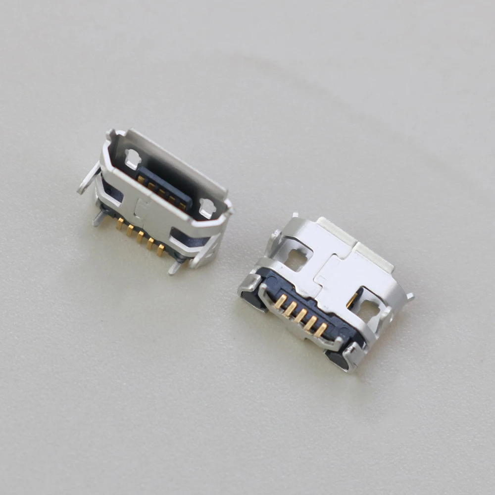 

1 PCS micro USB mini connector 5pin 6.4mm short needle 5P DIP2 Data port Charging port mini usb connector for Mobile end plug