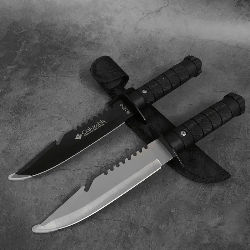 

EDC Outdoor Camping Cutting Tool Portable Stainless Steel Tactical Knife With Cover Emergency Survival Hiking Tools