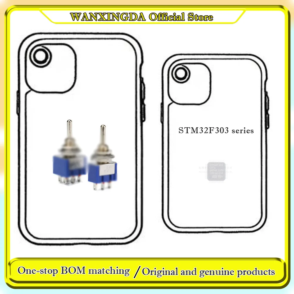 Фото Настраиваемые чехлы для телефонов STM32F303CBT6 STM32F303CCT6 STM32 C8T6 STM32F303 C6T6 RBT6 RCT6 RET6 R6T6 RDT6 R8T6 K8T6 K6T6 №1