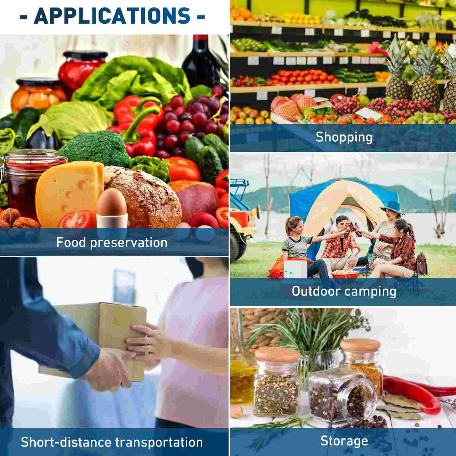 

Insulatedbag Thermal Foodcooler Lunch Aluminum Pouches Disposable Picnic Foiltravel Snack Mini Pouch Camping