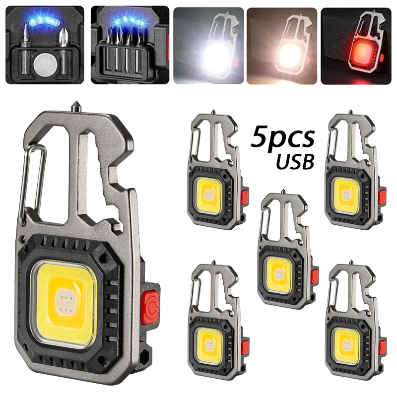 

1-5 шт., карманные брелоки для фонарика, 4,2 в