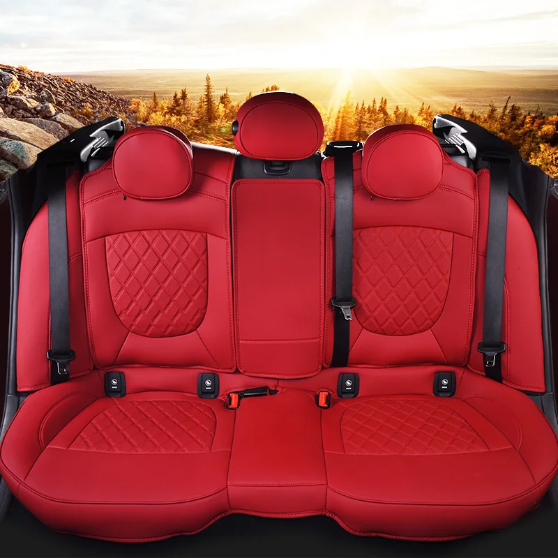 Фото Полный кожаный комплект чехлов для автомобильных сидений, для Mini Cooper F54 F55 F56 F57 F60, аксессуары для интерьера автомобиля Clubman №5