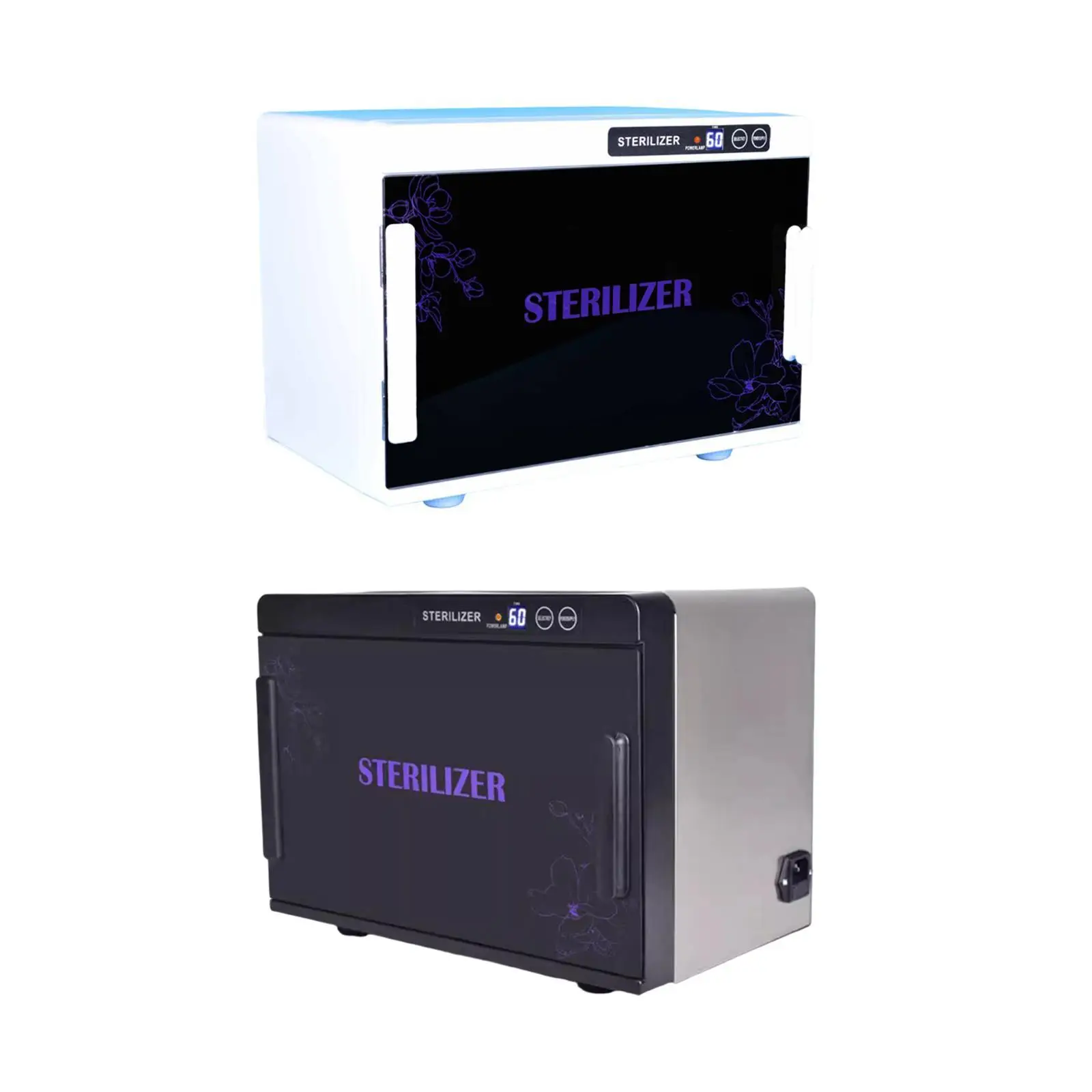 Шкаф для чистки инструментов ногтей Прочная коробка на 12 л косметических