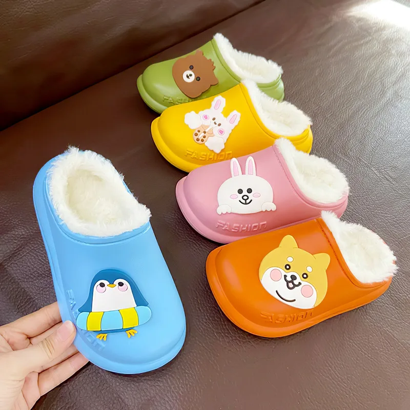 

2022 New Children's Winter Baby's Parent Child Cotton Shoes Slippers Wholesale for Men and Women