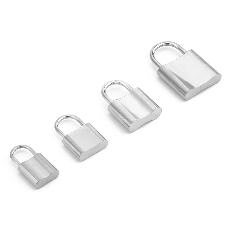 

High Quality Hiphop Jewelry Supplies DIY Accessories 9-15mm Stainless Steel Concave Lock Charm Pendants