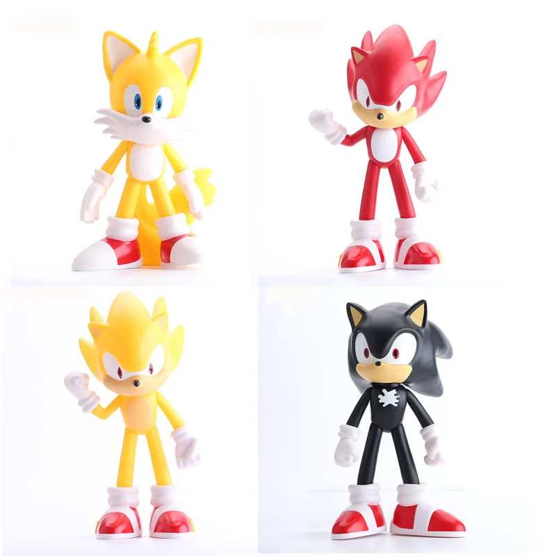 

30cm Sonic Action Figure Anime Peripherals Model Doll Ornaments PVC Cartoon Decorations Collection Toys Children Birthday Gifts