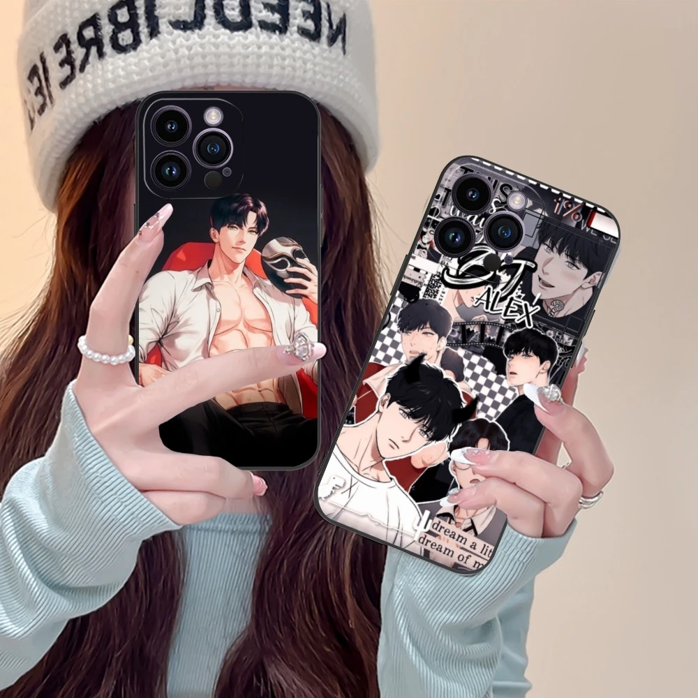 Модный чехол BJ Alex для мобильного телефона iPhone 15 14 13 12 11 X XR XS 8 7 Pro Max Plus Mini черный