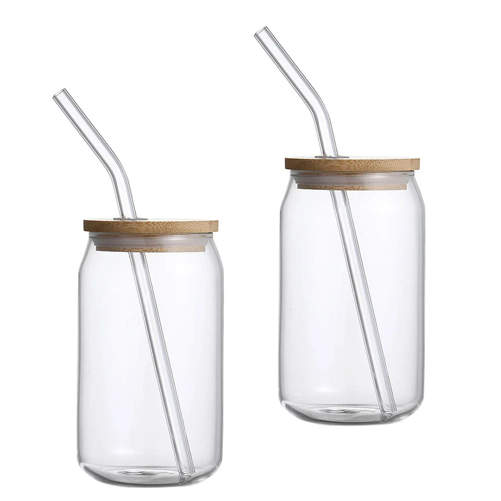 

Cup Glasses Cups Can Straw Coffee Drinking Mason Beer Iced Tumbler Lid Lids Jar Tea Mug Shaped Water Straws Jars Drink Bamboo