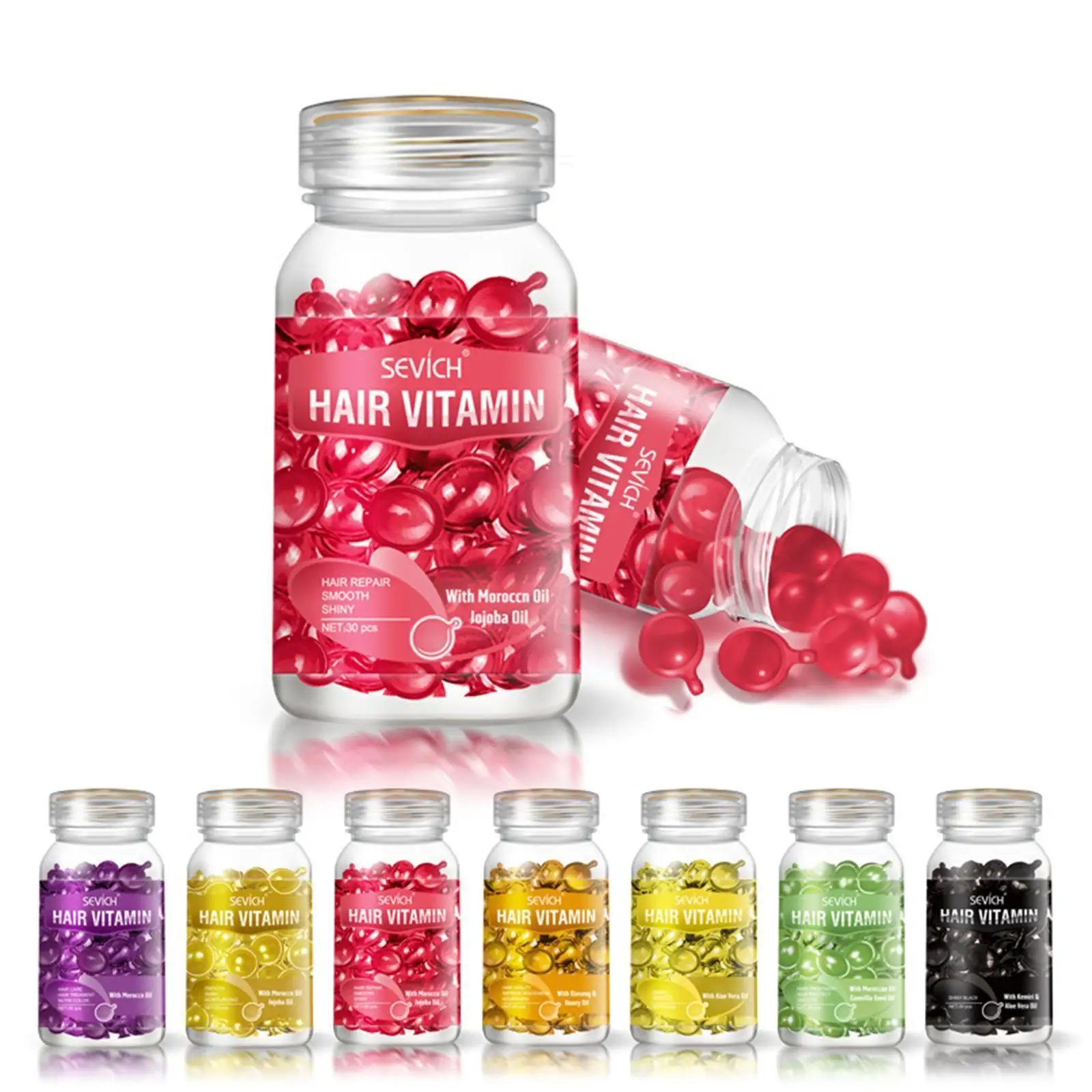 

Витаминная капсула для волос, масло для женщин, гладкая шелковистая кератина, уход за повреждением, натуральный комплекс, экстракт масла, ле...