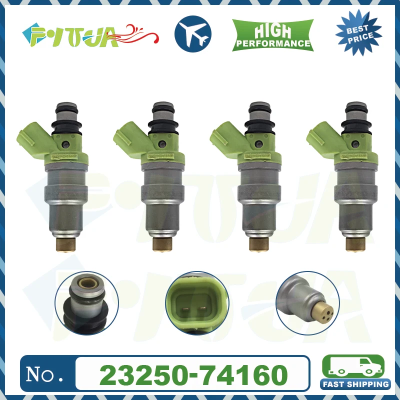 

4 шт. топливный инжектор 23250-74160 для Toyota Celica RAV4 MR2 caldine Carina 1992 л 3SGE 1995-2325074160 2320974160 сопло
