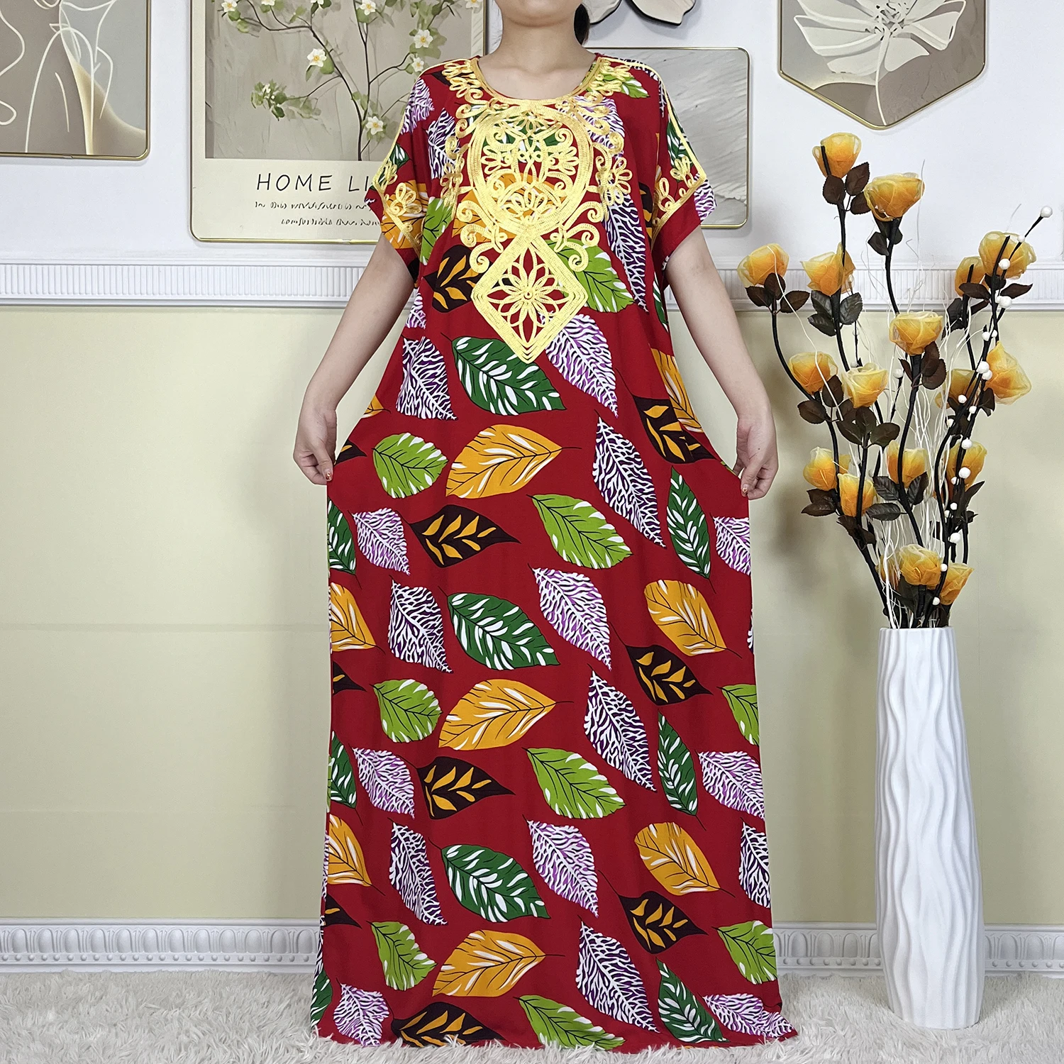 Новые летние мусульманские Абайи для женщин хлопковая одежда с коротким рукавом