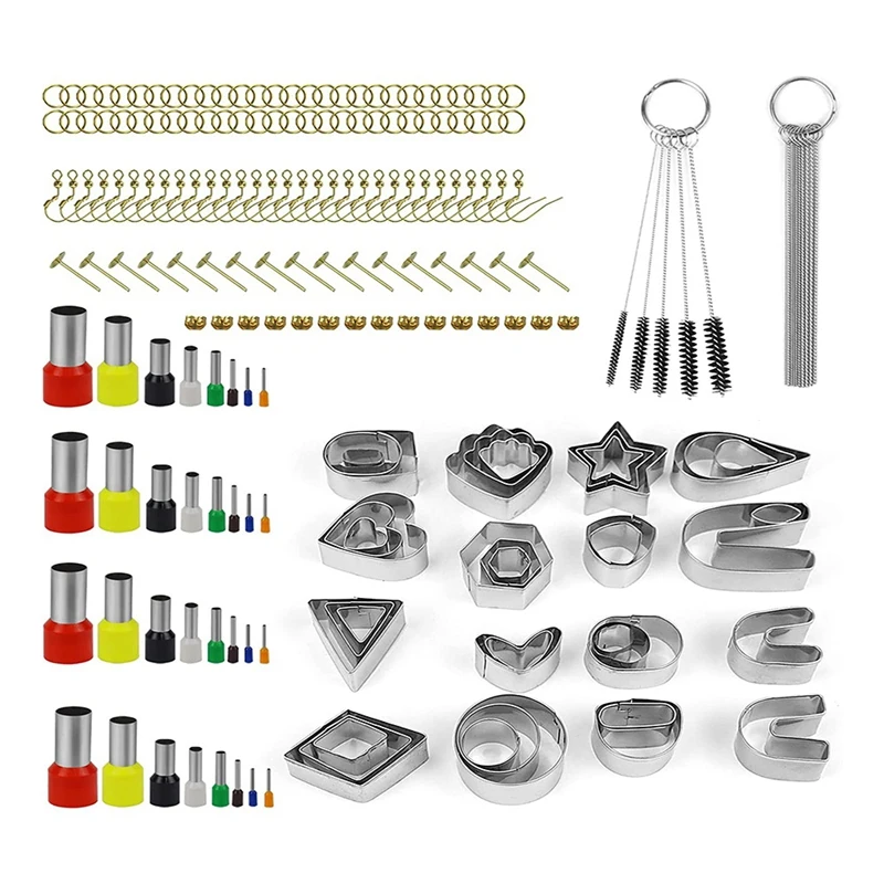 

169Pcs Polymer Clay Cutters Set 39 Shapes Stainless Steel Clay Cutters For Polymer Clay Jewelry Making