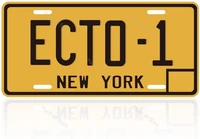 tin signs ghostbusters license plate memorabilia aluminum embossed replica movie prop metal stamped vanity number tagecto 1