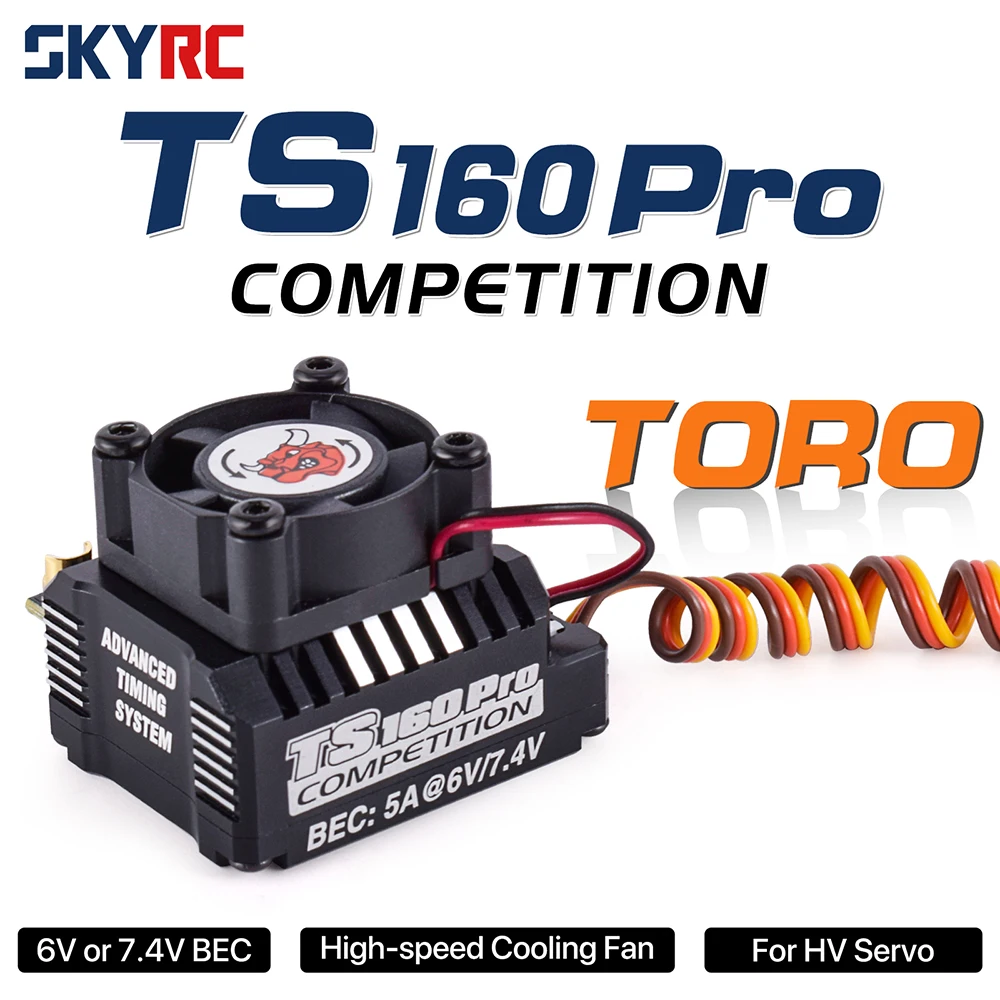 SKYRC TORO TS160 160A бесщеточный сенсорный ESC w/6V/7,4 V BEC для 1/10 туристических автомобилей багги ползунки