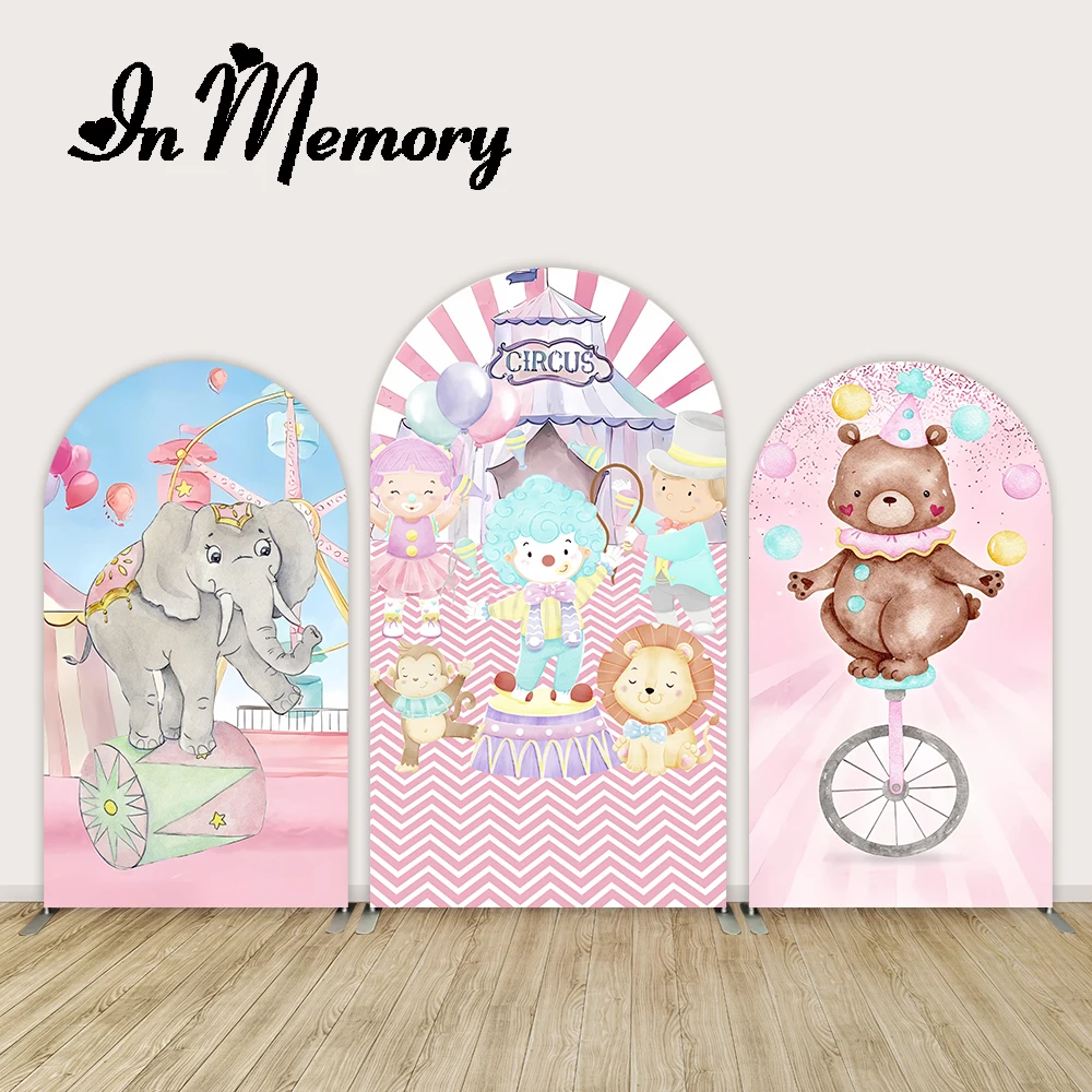 

Pink Girls Circus Tent Birthday Party Arch Backdrop Baby Shower Birthday Party Background Chiara Wall Decoration