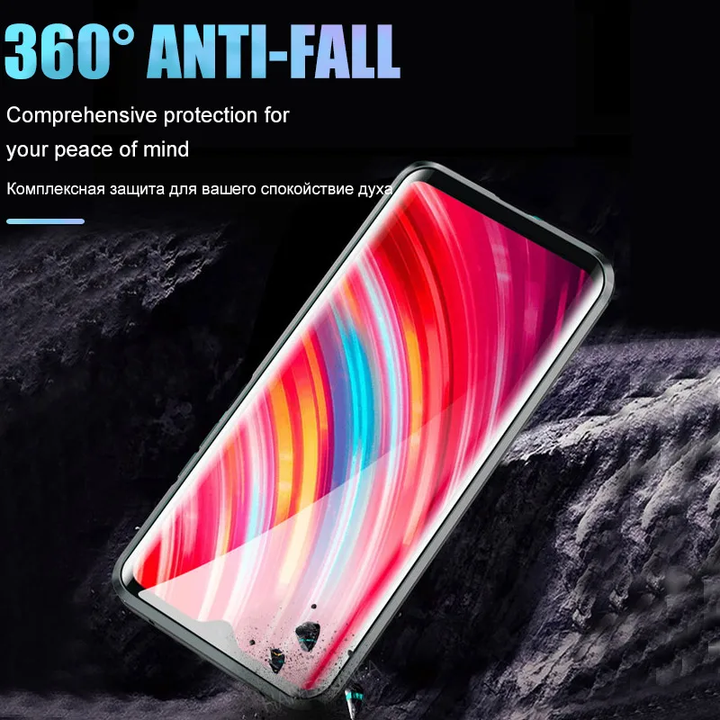metal magnetic phone case for xiaomi redmi 9 9a 8 8a note 8 8t 7 k20 k30 pro full cover glass case for xiaomi 11 pro flip cases free global shipping