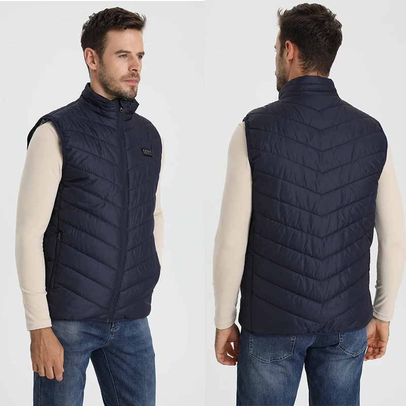 13/17 Zone USB Heated Vest 4 Switches Outdoor Hunting Fast Heating Fashion Heated Jackets Plus Size S-6XL Heating Vest  Men/Wome