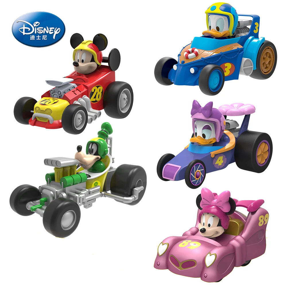 

Disney Children's Simulation Car Models For Boys Girls Lovely Mickey Mouse Donald Duck Toy Cars Kids Cartoon Educational Toys