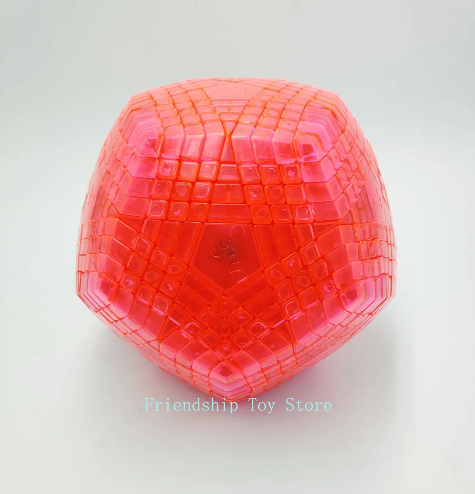 Limited Edition MF8 Petaminx Rose Red Transparent Magic Cube Educational Toys Goods In Stock Magic Square Puzzle enlarge