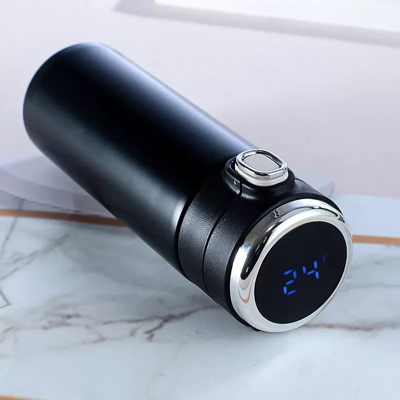 

Large Capacity Thermos Cup 304 Stainless Steel Intelligent Temperature Measuring Bounce Cover Student Portable Water Cup