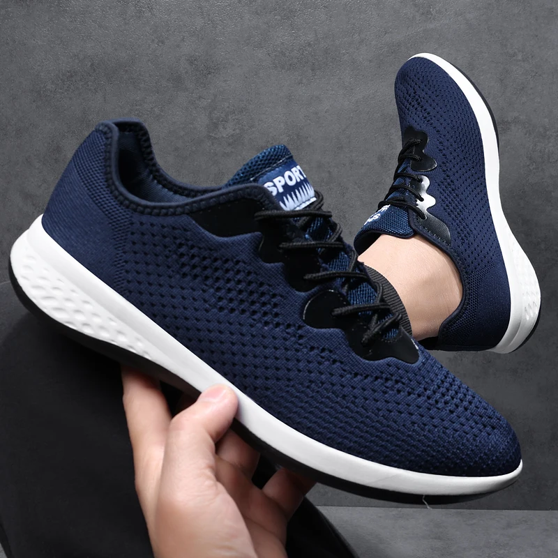 Men Women Knit Sneakers Unisex Breathable Casual Walking Shoes