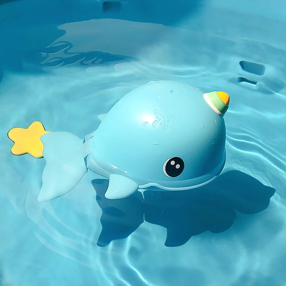 

Baby Bath Toys 0-36 Months for Kids Swimming Pool Water Game Wind-up Clockwork Dabbling Whale for Children Water Toys Gifts