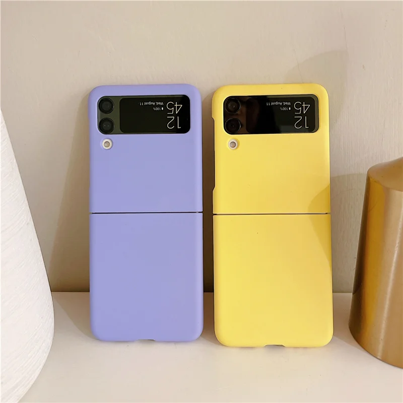 

Lov Новый чехол для Samsung Galaxy Z Flip 3 5G полная защита Ультратонкий Жесткий ПК противоударный чехол для телефона Samsung Z Flip3