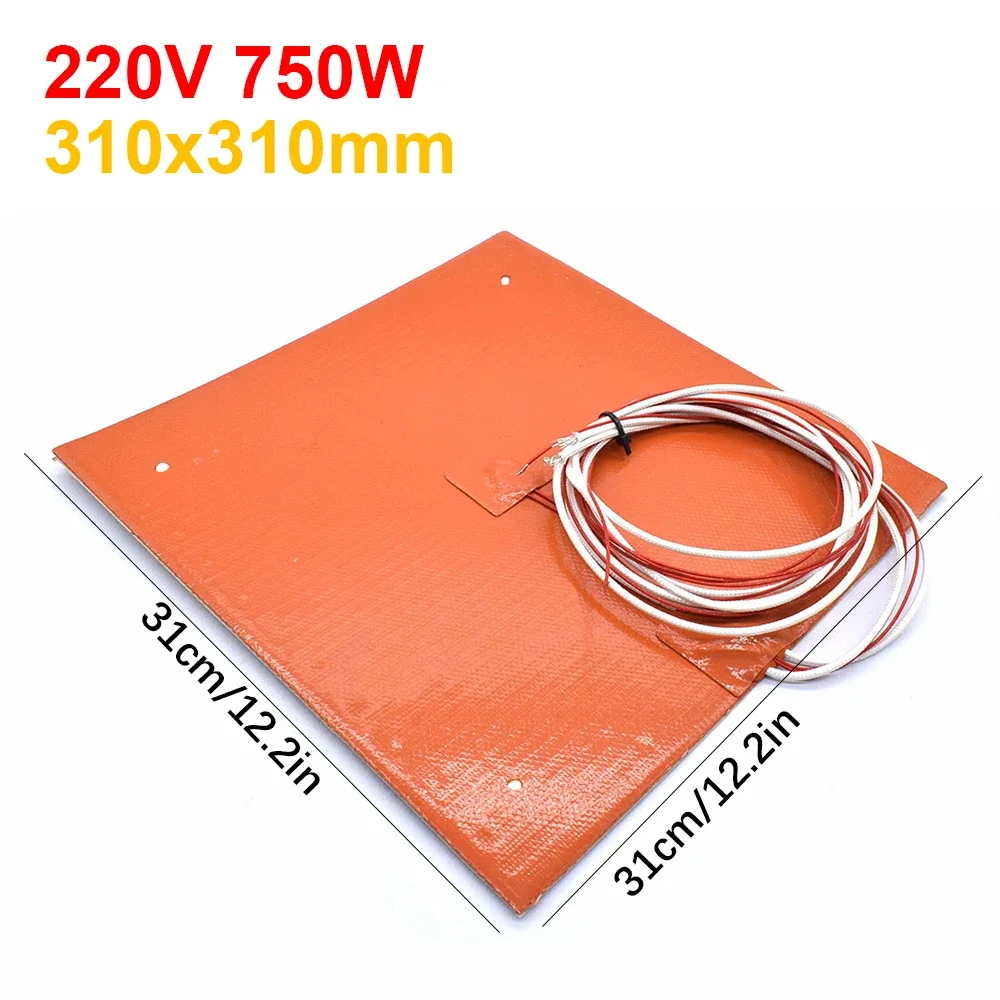 Силиконовая грелка для 3D-принтера DJSow 220В 200/220/235/300/310 мм