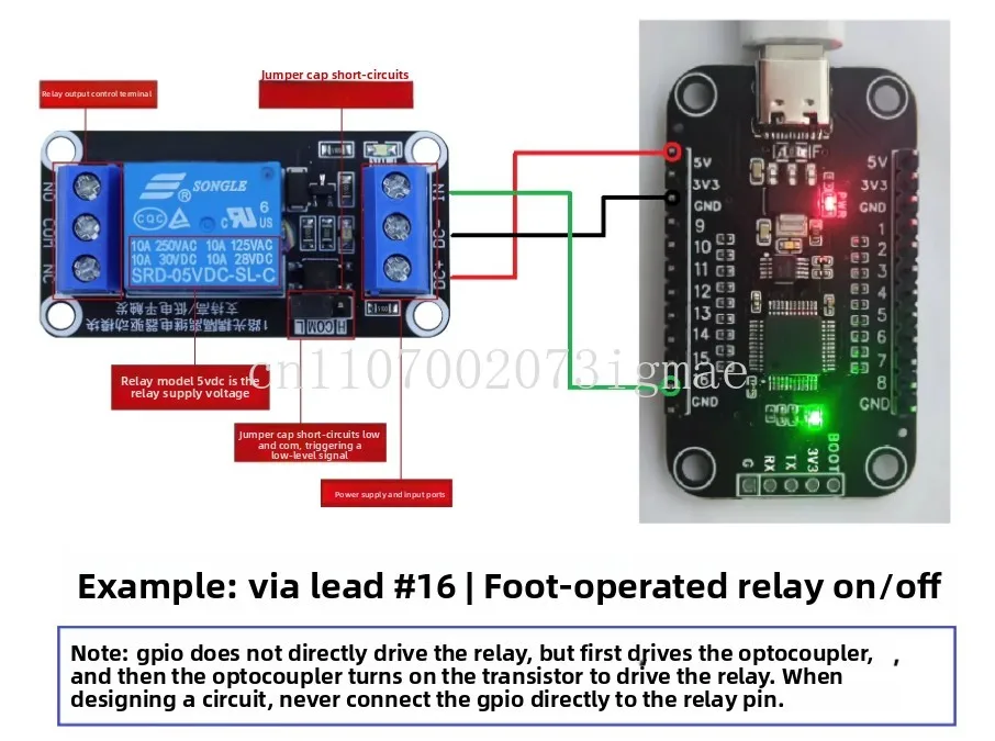 Фото USB-адаптер для 16 GPIO-выходов, последовательный порт PWM для 16 GPIO, уровень 3.3В/5В №5