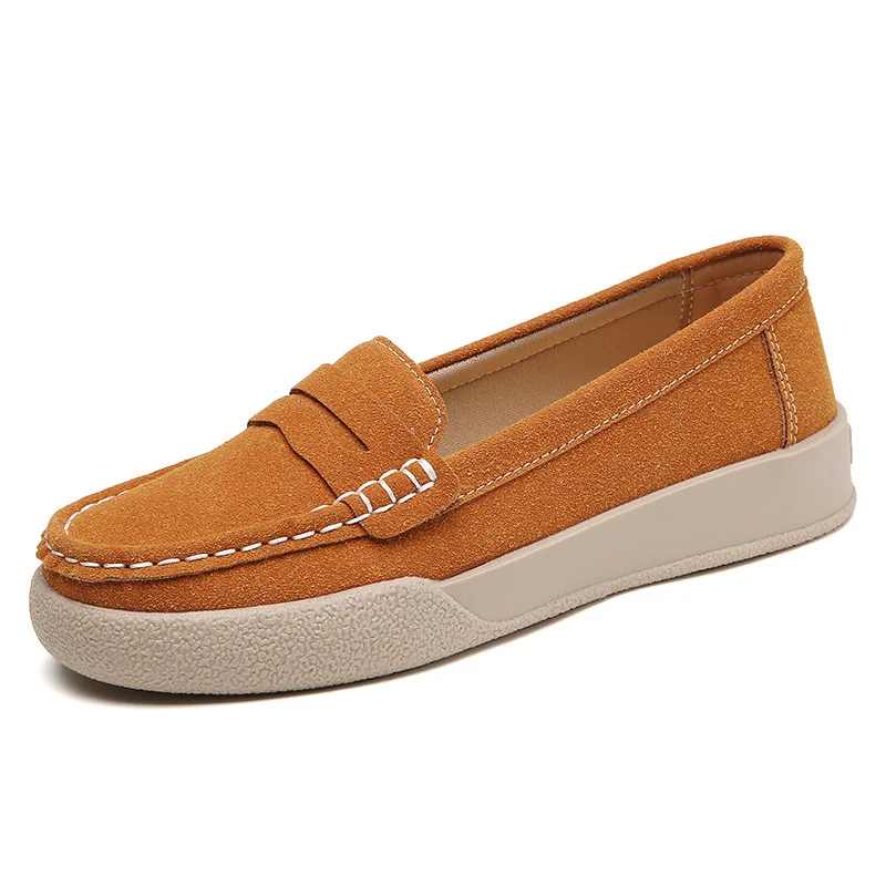 

Spring Autumn Big Size Women Shoes Flats Women Suede Loafers Soft Comfortable Women Casual Shoes Slip On Moccasins Shoes Female