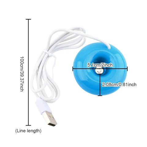 Мини-увлажнитель воздуха с отрицательными ионами и USB-портом
