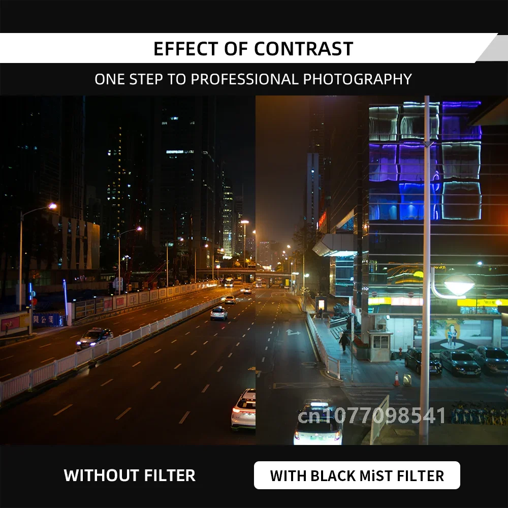 7artisans Черный туман диффузионный 1/2 1/4 1/8 фильтр для объектива 46 мм-82 мм
