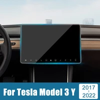 for tesla model 3 2017 2021 2022 model y 2021 2022 tempered glass car gps navigation screen protector lcd touch film stickers