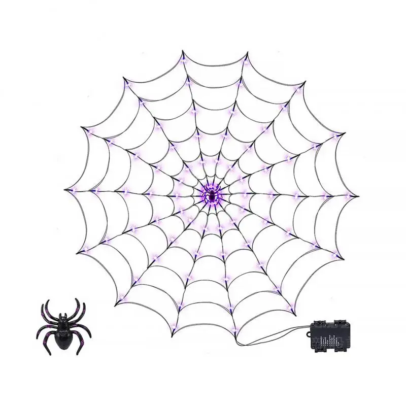 

Waterproof Led Halloween Pumpkin Ghost Skeletons Bat Spider Led Light With Spider String Festival Bar Home Party Decor Halloween