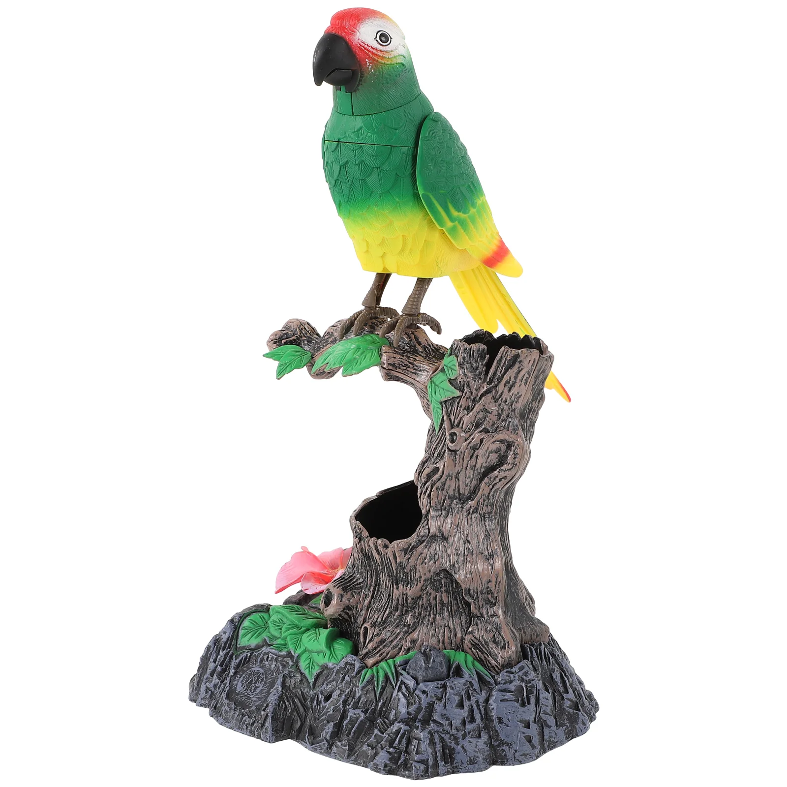 

Parrot Voice Control Toy Bird Decorations Talking Decorate Language Learning Helper Abs Recording That speaks and repeats