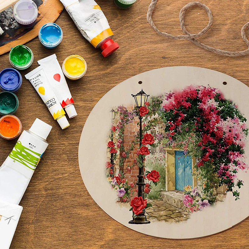 1 шт. круглая деревянная доска 30 см