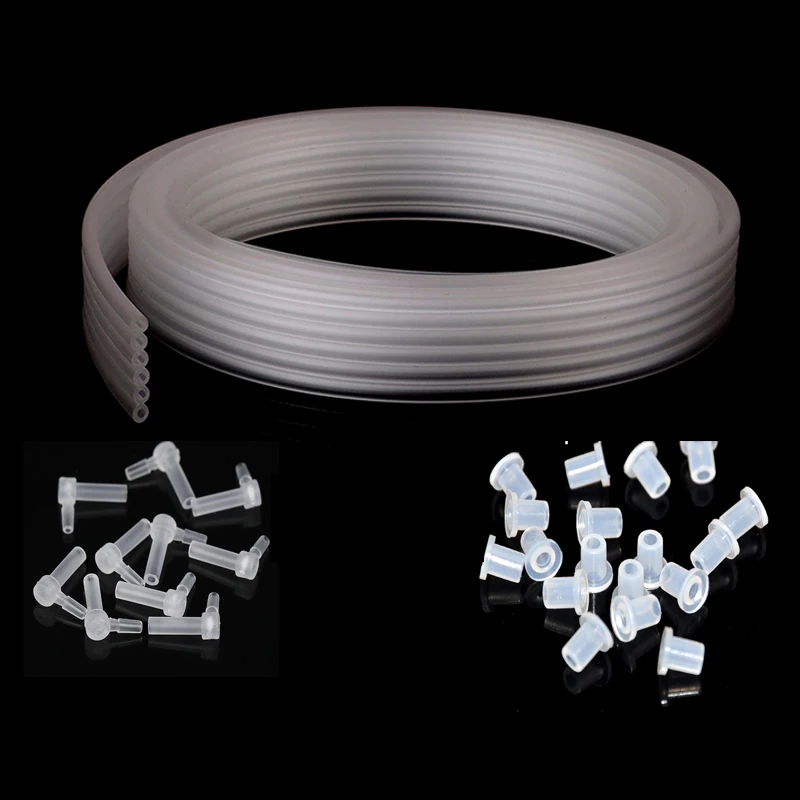 Трубка для чернил 1 5 метра 4 6 8 цветов ciss трубка из ПВХ локтя и резиновая пробка