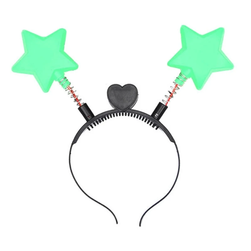 

Women Xmas Bouncing Star Headband Girl Shinning Live Broadcast Hair Ornament